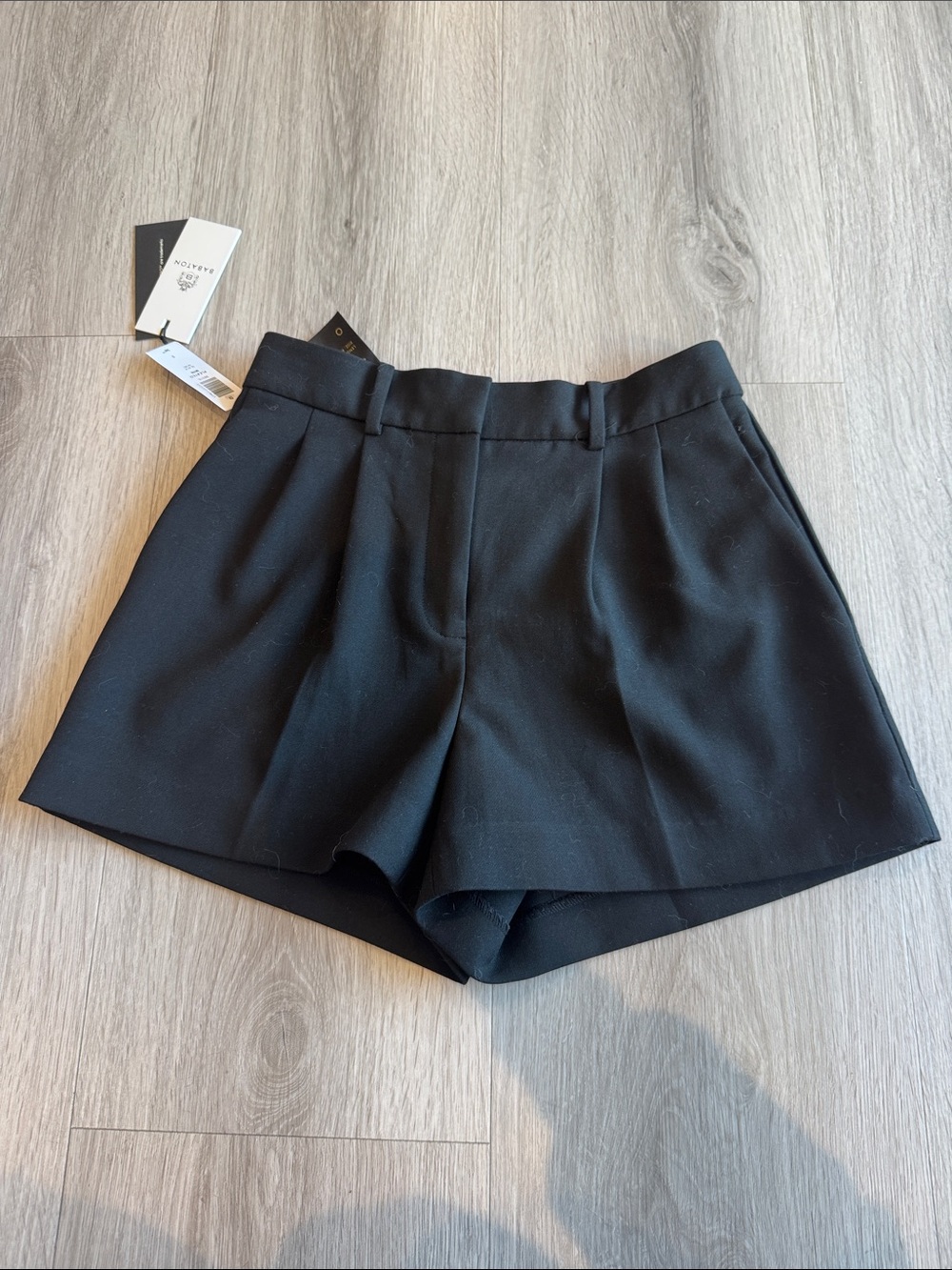 BRAND NEW Black High-Rise Tailored Shorts